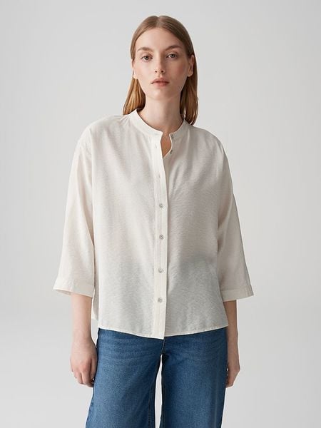 OPUS Bluzka "Fanari" w kolorze beżowym rozmiar: 38. Brązowe bluzki damskie Opus, bez wzorów, z wiskozy, bez kołnierzyka, bez ramiączek. Za 121.99 zł.