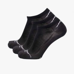 Skarpetki sportowe Bamboo Ankle Socks 3-pack Swedemount szybkoschnące. Czarne skarpetki damskie SWEDEMOUNT, bez wzorów, z tkaniny. Za 59.99 zł.