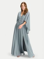 Swing Sukienka wieczorowa 5AI10300 Niebieski Regular Fit. Niebieskie sukienki damskie Swing, bez wzorów, z syntetyku, wizytowe, bez kołnierzyka, bez ramiączek. Za 969.99 zł.