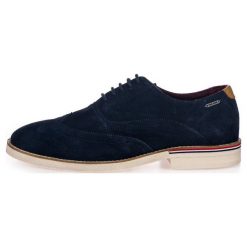 Pepe Jeans półbuty męskie Dave 41 ciemnoniebieskie. Niebieskie półbuty męskie Pepe Jeans, z jeansu, bez zapięcia. Za 415.00 zł.