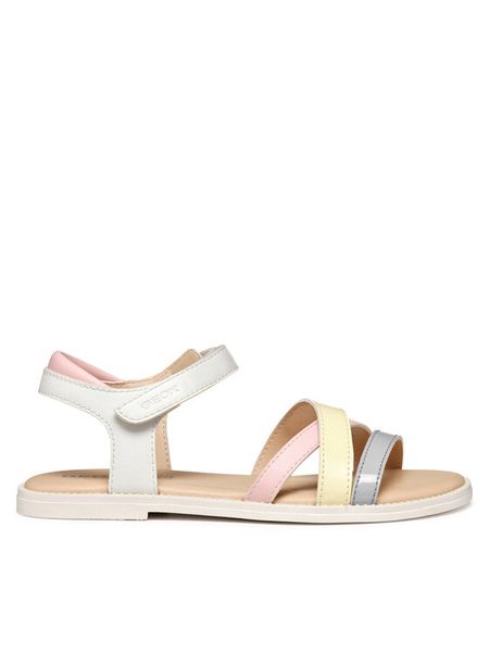 Geox Sandały Jr Karly J5235D 000BC C0761 D Kolorowy. Sandały dziewczęce Geox, ze skóry, bez zapięcia. Za 259.99 zł.