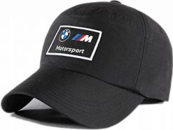CZAPKA Z DASZKIEM PUMA BMW HERITAGE 025206-01. Czarne czapki męskie Puma, na lato, bez wzorów, z materiału, klasyczne. Za 79.00 zł.