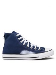 Converse Trampki Chuck Taylor All Star Hickory Stripe A00480C Granatowy. Niebieskie trampki i tenisówki męskie Converse, bez wzorów, z materiału, bez zapięcia. Za 349.99 zł.