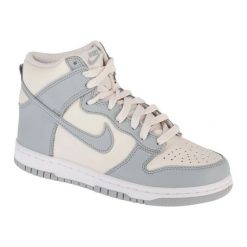 Buty Nike Dunk High Bg DB2179-009 białe. Białe buty sportowe na co dzień damskie bez wzorów, z gumy. Za 644.98 zł.