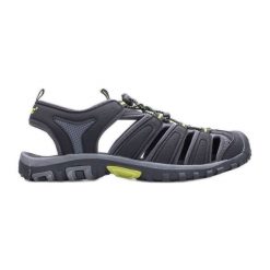 Sandały HI-TEC Eritio AVSSS21-HT-02 BLACK/LIME czarne. Czarne sandały męskie bez zapięcia. Za 241.49 zł.