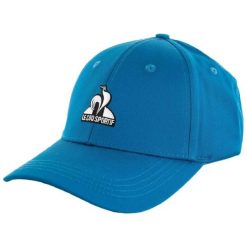 Czapka z daszkiem Le Coq Sportif Essentiel N°2. Niebieskie czapki męskie Le Coq Sportif, bez wzorów, z materiału, eleganckie. Za 184.00 zł.