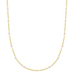 Glanzstücke München Łańcuszek Srebro wysokiej próby Żółte złoto Naszyjniki 1 ct Damski. Żółte naszyjniki damskie Glanzstücke München, pozłacane. Za 299.99 zł.