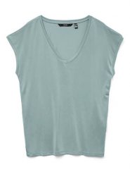 Vero Moda Koszulka w kolorze zielonym rozmiar: M. Zielone t-shirty damskie Vero Moda, m, bez wzorów, bez kołnierzyka. Za 70.45 zł.