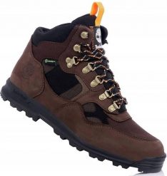 Męskie buty trapery trekkingowe membrana TIMBERLAND TRUMBULL. Brązowe buty zimowe męskie Timberland, z gumy, bez zapięcia. Za 449.00 zł.