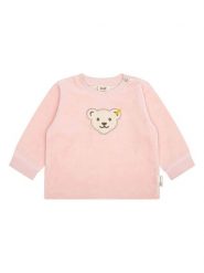 Steiff Bluza w kolorze jasnoróżowym rozmiar: 80. Różowe bluzy i bluzki niemowlęce Steiff, bez wzorów, z bawełny, bez ramiączek, bez kaptura. Za 104.64 zł.