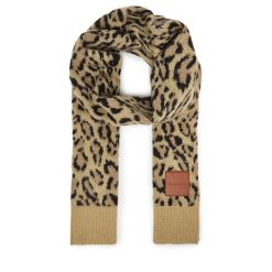 Szalik Coach. Brązowe szaliki i kominy damskie Coach, bez wzorów. Za 839.99 zł.