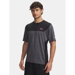 Koszulka T-Shirt Męski Treningowy Under Armour Szybkoschnący Tech Utility. Czarne t-shirty męskie Under Armour, m, bez wzorów, bez kołnierzyka. W wyprzedaży za 88.09 zł.