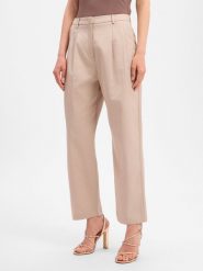 More & More spodnie plisowane Kobiety Lyocell beżowy|szary, 44. Brązowe spodnie materiałowe damskie MORE & MORE, bez wzorów, z lyocellu, eleganckie. Za 329.95 zł.