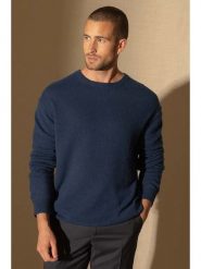 Perfect Cashmere Kaszmirowy sweter "Soan" w kolorze granatowym rozmiar: L. Niebieskie swetry męskie Perfect Cashmere, l, bez wzorów, z kaszmiru, bez kołnierzyka. Za 254.74 zł.