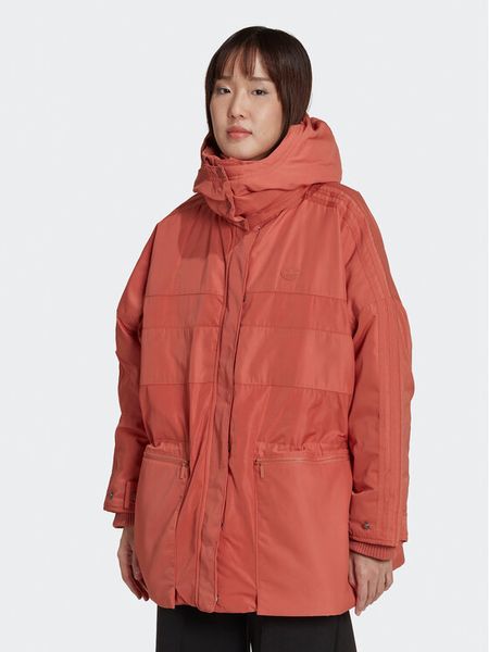 Adidas Kurtka przejściowa Parka HK5248 Pomarańczowy Loose Fit. Brązowe parki damskie Adidas, bez wzorów, z syntetyku. Za 669.99 zł.