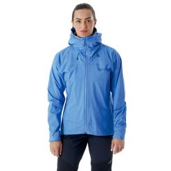 Kurtka przeciwdeszczowa damska Rab Downpour Plus 2.0 Jacket z kapturem. Niebieskie kurtki damskie RAB, z kapturem. Za 409.99 zł.