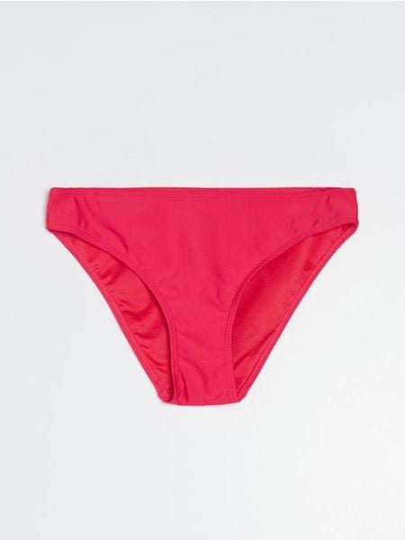 Dół od bikini figi - różowy. Czerwone bikini damskie Sinsay, bez wzorów. Za 9.99 zł.