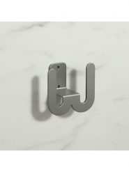 Smarto Metallico Uchwyt w kolorze szarym na kapcie - 8 x 8 x 5 cm rozmiar: onesize. Szare kapcie damskie Smarto Metallico, z materiału. Za 39.99 zł.