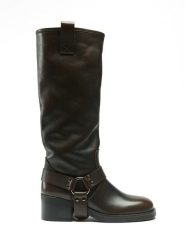 Frank Daniel Skórzane kozaki w kolorze brązowym rozmiar: 41. Brązowe kozaki damskie Frank Daniel, bez obcasa. Za 523.38 zł.