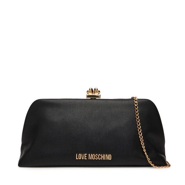 Torebka LOVE MOSCHINO. Czarne torebki klasyczne damskie Love Moschino, bez wzorów, wizytowe, bez kołnierzyka, bez ramiączek. Za 519.99 zł.