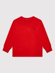 Polo Ralph Lauren Bluzka 323843804003 Czerwony Regular Fit. Czerwone t-shirty chłopięce Polo Ralph Lauren, bez wzorów, z bawełny, bez ramiączek. Za 129.99 zł.