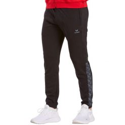 Spodnie dresowe męskie Erima Essential Team Sweatpants. Czarne spodnie dresowe męskie Erima, bez wzorów, z dresówki. Za 186.50 zł.