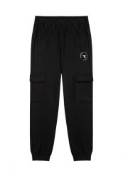 Spodnie męskie Diadora Essential Sport. Czarne spodnie materiałowe męskie Diadora, bez wzorów, z tkaniny, sportowe. Za 129.99 zł.