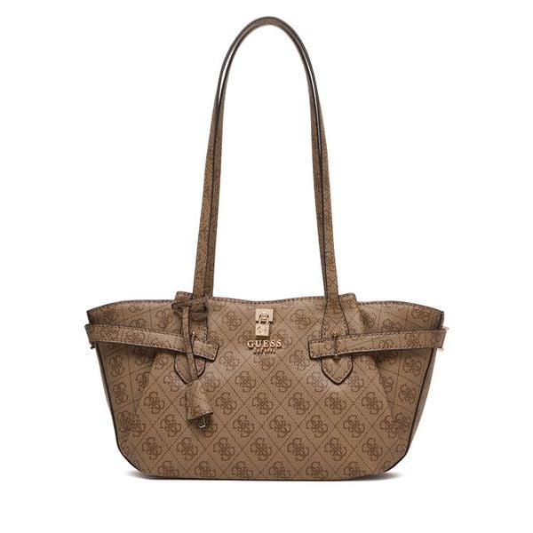 Torebka Guess. Brązowe torebki klasyczne damskie Guess, z aplikacjami, bez dodatków. Za 639.99 zł.