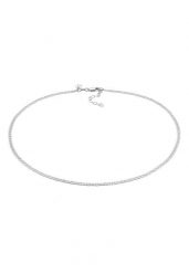 Elli PREMIUM Damski łańcuszek Chokerr Bar Chain regulowany Basic Minimal Trend w srebrze 925 Sterling Silver Naszyjniki 1 ct. Szare naszyjniki damskie Elli PREMIUM, srebrne. Za 183.99 zł.