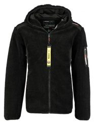 Geographical Norway Kurtka polarowa w kolorze czarnym rozmiar: XXL. Czarne kurtki męskie Geographical Norway, xxl, bez wzorów, z polaru, bez kaptura. Za 118.56 zł.