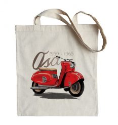 Osa — torba. Czerwone shopper bag damskie nikiniki, bez wzorów, z bawełny, na ramię, bez dodatków. W wyprzedaży za 24.65 zł.