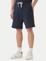 Aeronautica Militare Szorty sportowe 261BF0030UF00677 Granatowy Regular Fit. Niebieskie szorty męskie AERONAUTICA MILITARE, bez wzorów, z bawełny, sportowe. Za 399.99 zł.