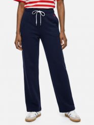 Polo Ralph Lauren spodnie do biegania Kobiety Materiał dresowy niebieski, XS. Niebieskie spodnie materiałowe damskie Polo Ralph Lauren, bez wzorów, z dresówki. Za 769.95 zł.