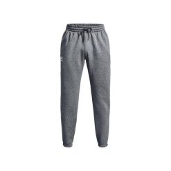 Spodnie Under Armour Ua Essential Fleece Jogger Dorośli. Szare spodnie materiałowe męskie Under Armour, bez wzorów, z bawełny, sportowe. Za 361.99 zł.