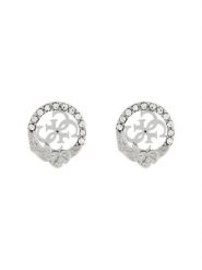 Guess Kolczyki JUBE05 041JW Srebrny. Szare kolczyki damskie Guess, metalowe. Za 109.99 zł.
