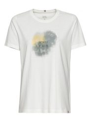 Camel Active Koszulka w kolorze żółto-biało-szarym rozmiar: M. Białe bluzki damskie Camel Active, m, bez wzorów, z bawełny, bez kołnierzyka, bez ramiączek. Za 72.45 zł.