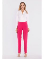 Stylove Spodnie w kolorze różowym rozmiar: XL. Różowe spodnie materiałowe damskie Stylove, bez wzorów, z materiału. Za 187.96 zł.