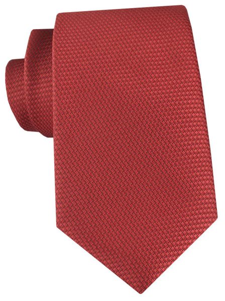 Męski Krawat - Kolor Miedziany, Mikrowzór - Angelo di Monti. Czerwone krawaty i muchy męskie Angelo di Monti, bez wzorów, z tkaniny, eleganckie. Za 49.99 zł.