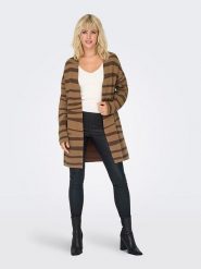 ONLY Kardigan w kolorze brązowym rozmiar: XL. Brązowe kardigany damskie Only, xl, bez wzorów, z włókna. Za 109.78 zł.