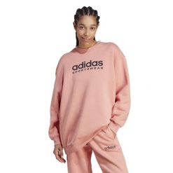 Bluza damska Adidas Gym & Pilates. Czerwone bluzy bez kaptura damskie Adidas, m, z bawełny. W wyprzedaży za 199.99 zł.