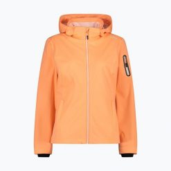 Kurtka softshell damska CMP. Brązowe kurtki damskie CMP, bez wzorów, z softshellu, bez kaptura. Za 209.99 zł.