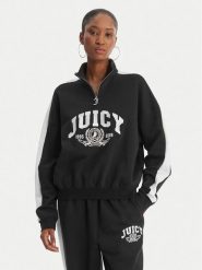 Juicy Couture Bluza College JCSAS126401 Czarny Relaxed Fit. Czarne bluzy bez kaptura damskie Juicy Couture, s, z bawełny. Za 399.99 zł.