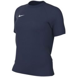 Koszulka damska Nike Dri-Fit Park VIII. Niebieskie t-shirty damskie Nike, bez wzorów, z materiału, bez ramiączek. Za 66.99 zł.