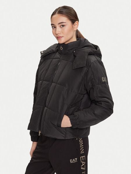 EA7 Emporio Armani Kurtka zimowa 7W000647 AF16074 UC001 Czarny Regular Fit. Czarne kurtki damskie EA7 Emporio Armani, na zimę, xl, bez wzorów, z syntetyku, bez kaptura. Za 759.99 zł.