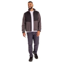 Trespass Hanlonton - Męska hybrydowa kurtka polarowa At200 Mid Grey. Fioletowe kurtki męskie Trespass, m, bez wzorów, z polaru, sportowe, bez kaptura. Za 362.99 zł.