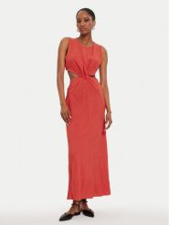 ViCOLO Sukienka letnia TB2469 Czerwony Regular Fit. Czerwone sukienki damskie ViCOLO, na lato, xs, bez wzorów, z wiskozy, bez kołnierzyka, bez ramiączek. Za 259.99 zł.