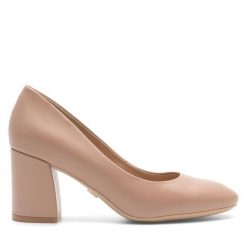 Czółenka GINO ROSSI. Brązowe czółenka damskie Gino Rossi, bez wzorów, bez obcasa. Za 239.99 zł.