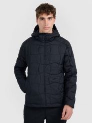 4F Puchowa kurtka trekkingowa w kolorze czarnym rozmiar: XXL. Czarne kurtki męskie 4f, na zimę, xxl, bez wzorów, z materiału, bez kaptura. Za 229.99 zł.