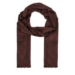 Szal Guess. Brązowe szaliki i kominy damskie Guess, z aplikacjami. Za 194.99 zł.