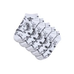 Skarpety Męskie Bandana Print NoShow (zestaw 5 Sztuk). Białe skarpetki męskie Urban Classics, bez wzorów. Za 94.99 zł.